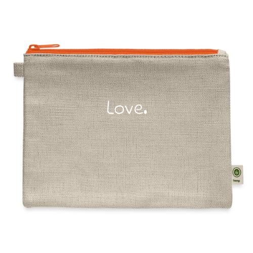 Smoon City_Just Text 3_Love1 - Hemp Carry All Pouch