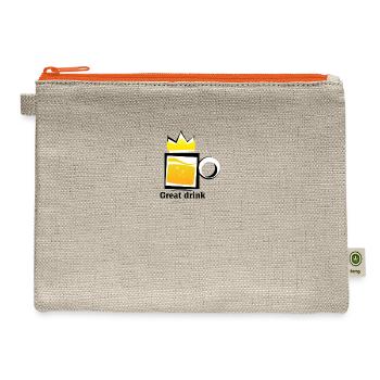 original - Hemp Carry All Pouch - natural/orange - Front