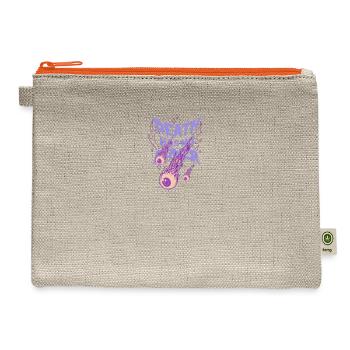 Death Has No Power Design - Hemp Carry All Pouch - natural/orange - Front
