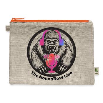 The Nonnaboss Bigfoot Podcaster - Hemp Carry All Pouch - natural/orange - Front