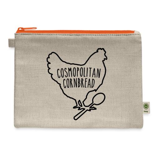 Cosmopolitan Cornbread Hen & Spoon Logo - Hemp Carry All Pouch