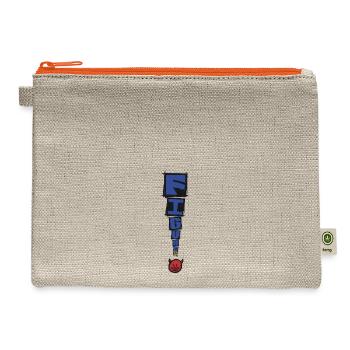 F.I.O. Figure It Out: Little Monster II - Hemp Carry All Pouch - natural/orange - Front