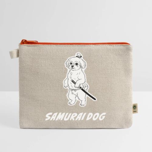 Samurai Maltese Katana Warrior Dog Tee - Hemp Carry All Pouch