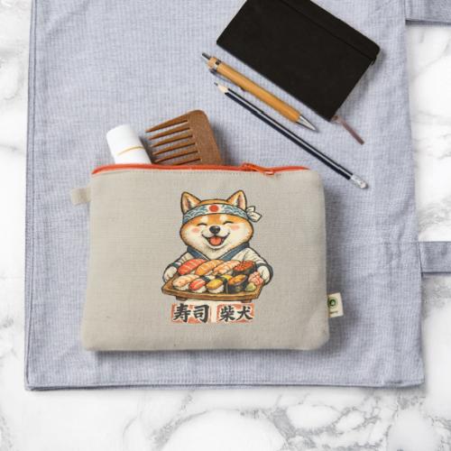 Funny Shiba Inu Sushi Kawaii Dog Tee - Hemp Carry All Pouch