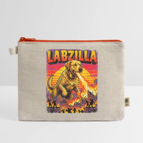 Labzilla Giant Yellow Labrador Monster Tee - Hemp Carry All Pouch