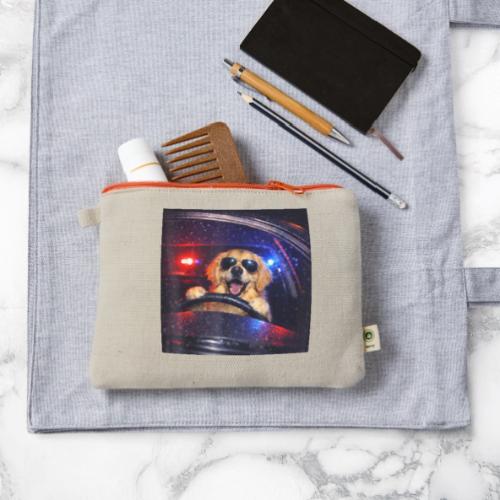 Funny Police Golden Retriever Meme Tee - Hemp Carry All Pouch