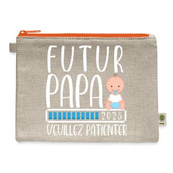 Papa 2023 Papa En Cours - Hemp Carry All Pouch - natural/orange - Front