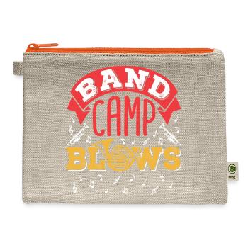 Band Camp Blows - Hemp Carry All Pouch - natural/orange - Front