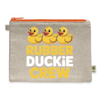 Rubber Duckie Crew - Hemp Carry All Pouch - natural/orange - Front
