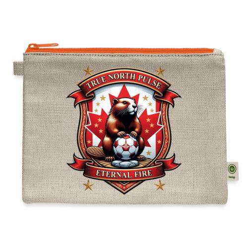 Canada Beaver Crest T-Shirt, Pride Badge Gift - Hemp Carry All Pouch