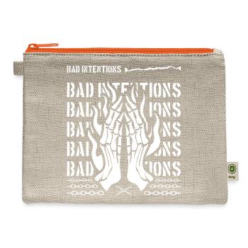 Bad Intentions - Hemp Carry All Pouch - natural/orange - Front