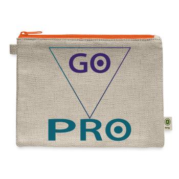Go Pro - Hemp Carry All Pouch - natural/orange - Front