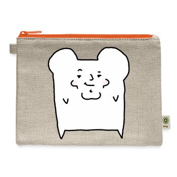Chad Bread - Hemp Carry All Pouch - natural/orange - Front