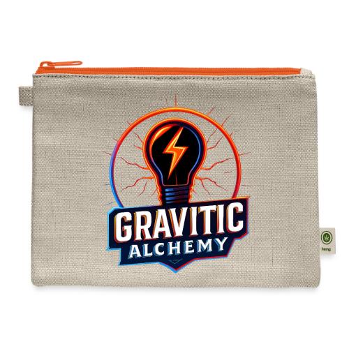 Gravitic Alchemy Logo - Hemp Carry All Pouch