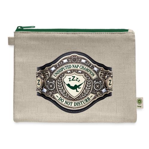 Nap Champion Belt T Shirt - Hemp Carry All Pouch