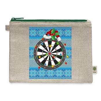 Darts Christmas Lights - Hemp Carry All Pouch - natural/green - Front