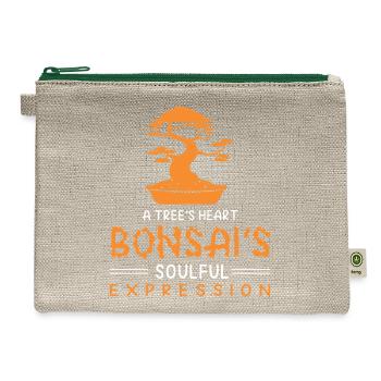 Bonsai Tree - Hemp Carry All Pouch - natural/green - Front