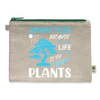 Bonsai Tree - Hemp Carry All Pouch - natural/green - Front