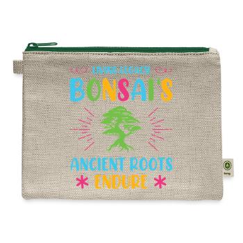 Bonsai Tree - Hemp Carry All Pouch - natural/green - Front