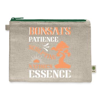 Bonsai Tree - Hemp Carry All Pouch - natural/green - Front