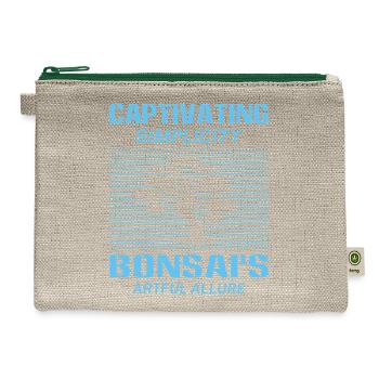 Bonsai Tree - Hemp Carry All Pouch - natural/green - Front