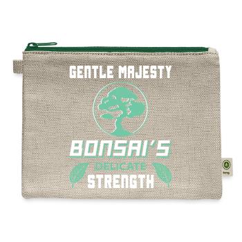 Bonsai Tree - Hemp Carry All Pouch - natural/green - Front