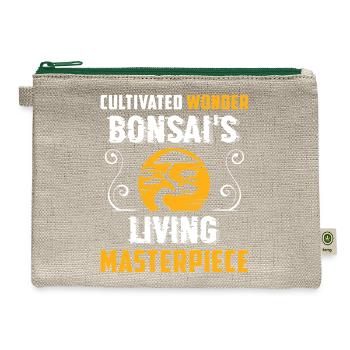 Bonsai Tree - Hemp Carry All Pouch - natural/green - Front