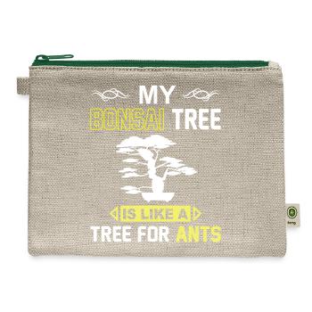 Bonsai Tree - Hemp Carry All Pouch - natural/green - Front
