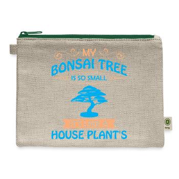 Bonsai Tree - Hemp Carry All Pouch - natural/green - Front