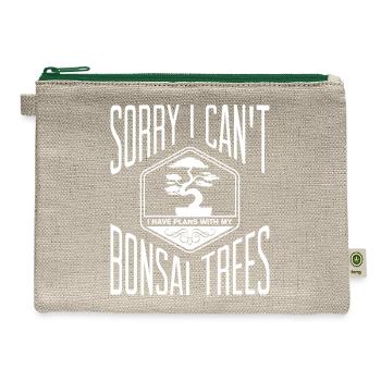 Bonsai Tree - Hemp Carry All Pouch - natural/green - Front