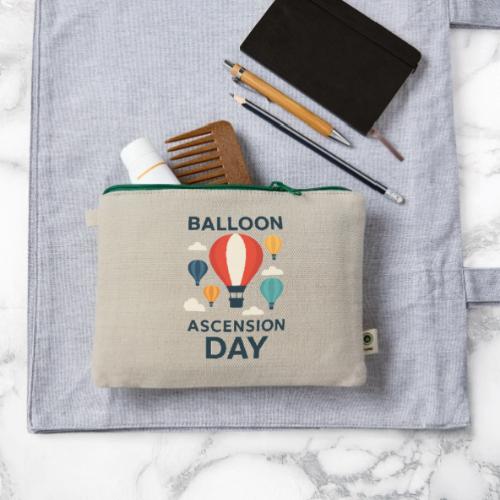 Balloon Ascension Day shirt - Hemp Carry All Pouch