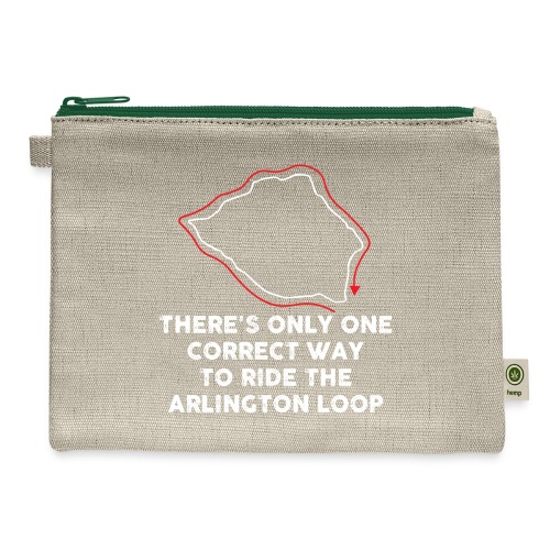 Arlington Loop: Clockwise - Hemp Carry All Pouch