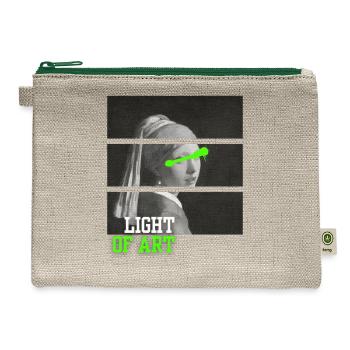 Radiance of Art - Hemp Carry All Pouch - natural/green - Front