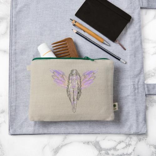 Angel Moon Goddess - Fairytale Design - Hemp Carry All Pouch