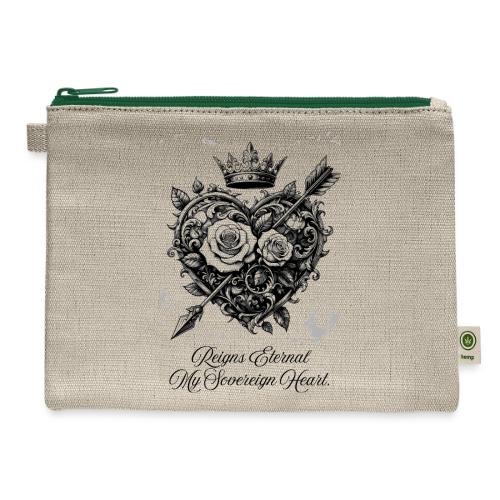 Royal Heart T-Shirt, Mug, & Leggings - Hemp Carry All Pouch