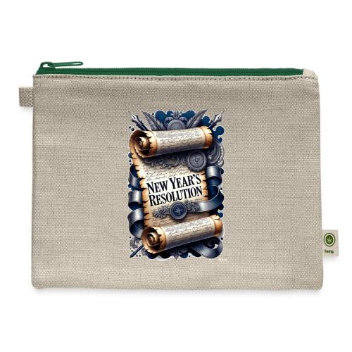 New Year's Resolution T-Shirt - Hemp Carry All Pouch
