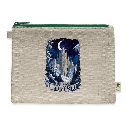 Celestial Winter Temple T-Shirt - Hemp Carry All Pouch