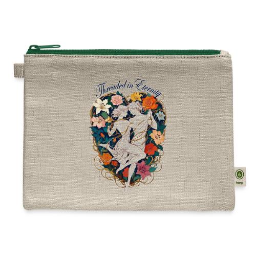Threaded in Eternity T-Shirt - Hemp Carry All Pouch