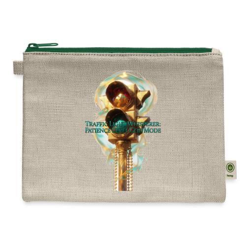 Traffic Light Whisperer T Shirt - Hemp Carry All Pouch