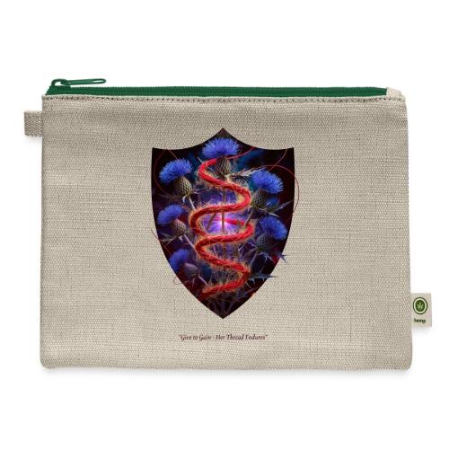Women’s Day Crimson Thread Matriarch T Shirt, Gift - Hemp Carry All Pouch
