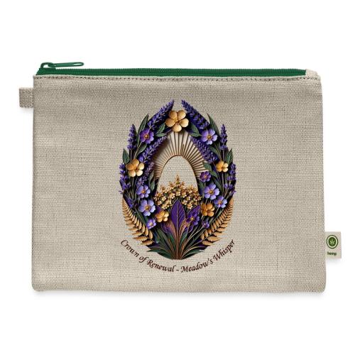 Easter Meadow Crown Renewal T Shirt, Spring Gift - Hemp Carry All Pouch