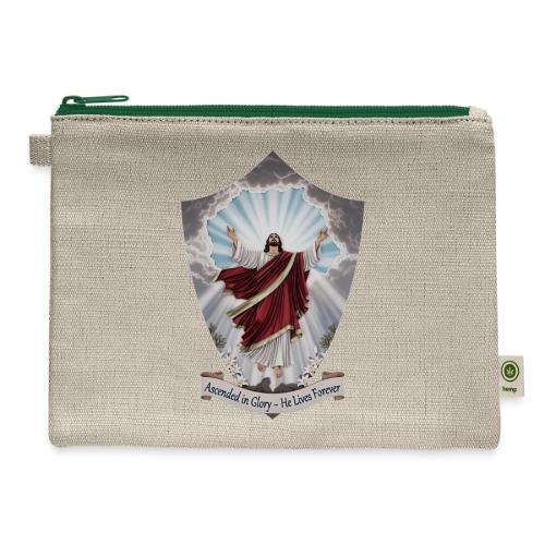 Easter Ascended in Glory T Shirt,Resurrection Gift - Hemp Carry All Pouch