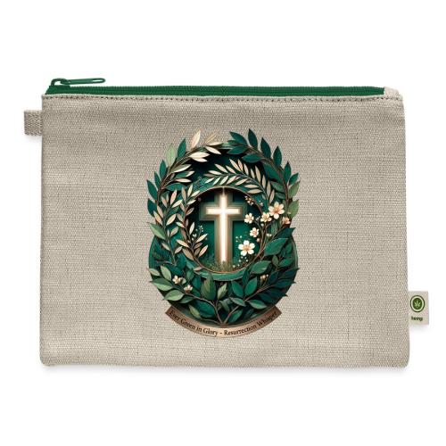 Easter Ever Green in Glory Laurel T Shirt, Gift - Hemp Carry All Pouch