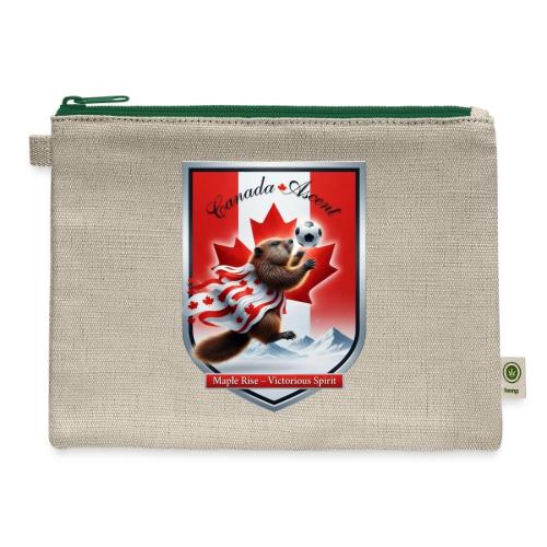 Canada Beaver Ascent T-Shirt, Canadian Pride Gift - Hemp Carry All Pouch