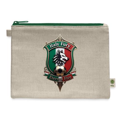Italy heritage Wolf Fury Tee, Pride Badge Gift - Hemp Carry All Pouch