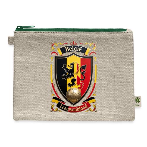 Belgium Lion Crest T-Shirt, Belgian Flag Gift - Hemp Carry All Pouch