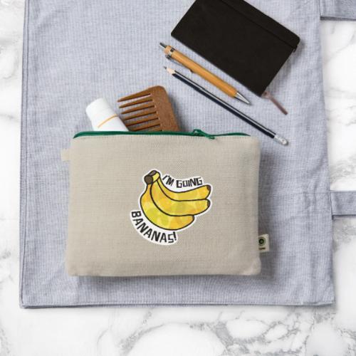 I'm Going Bananas! Fun Fruit Design - Hemp Carry All Pouch