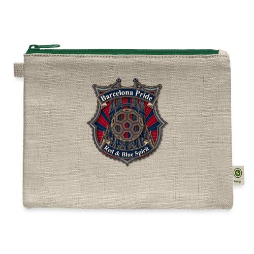 Barcelona Scarlet Pride T Shirt, Soccer City Gift - Hemp Carry All Pouch