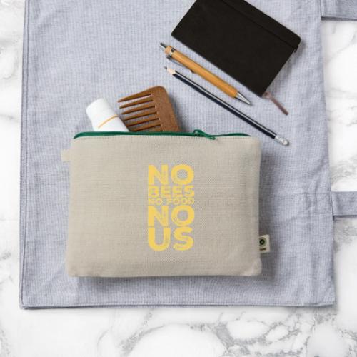 No Bees No Food No US - Hemp Carry All Pouch