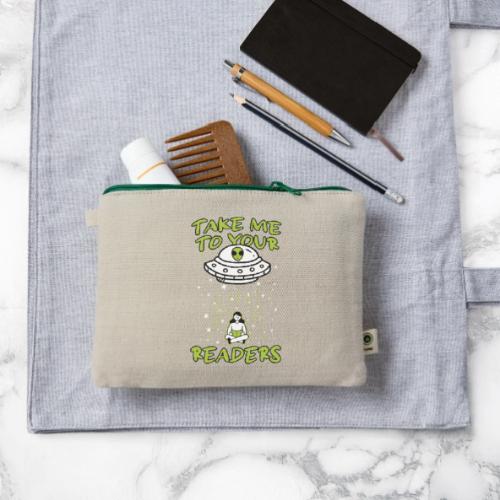 Take Me to Your Readers - Sci-Fi Book Lover - Hemp Carry All Pouch
